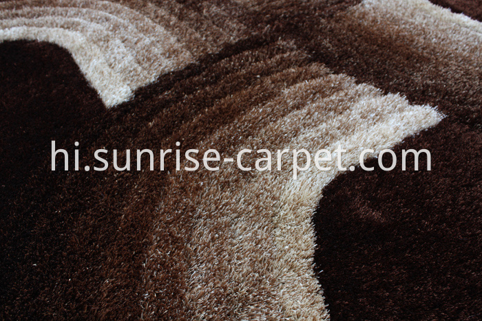 Polyester Shaggy 3D design Rug